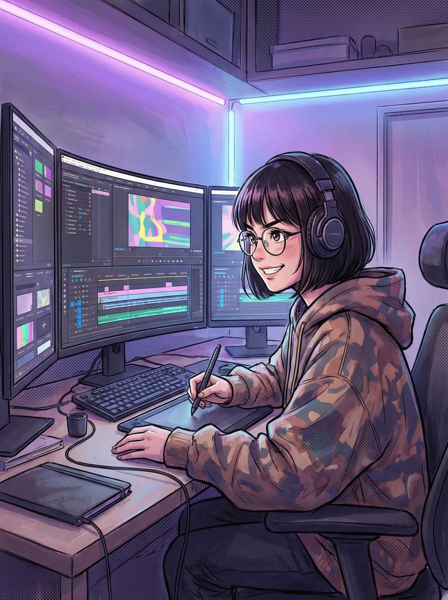 抖荫短视频视频剪辑师王芳